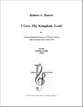 I Love Thy Kingdom, Lord SATB choral sheet music cover
